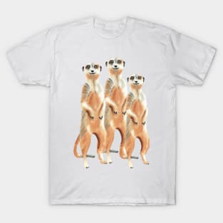 Cute Meerkats on the lookout T-Shirt